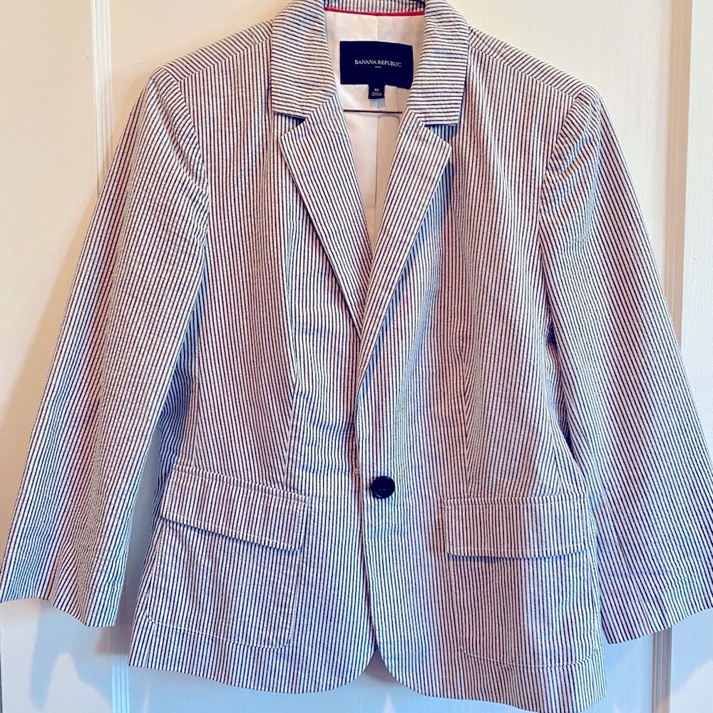 Seersucker Blazer